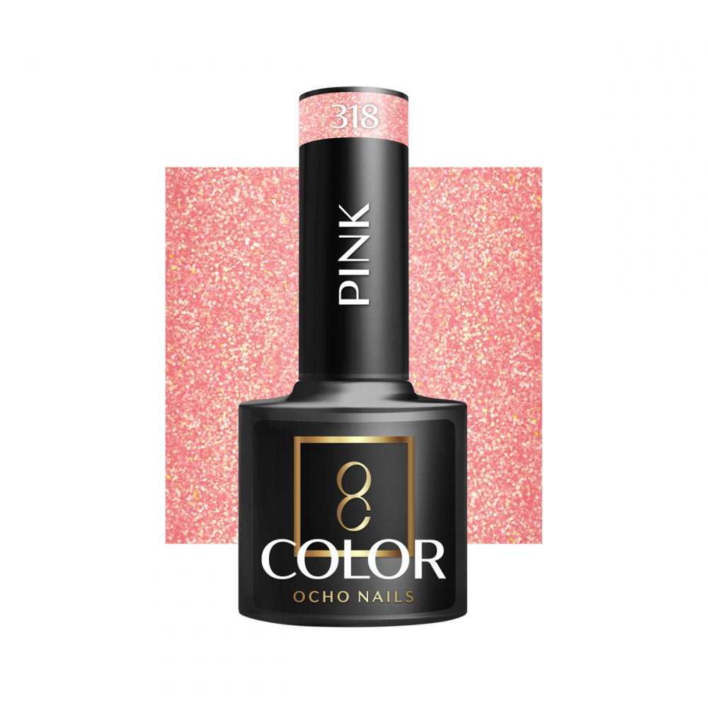 OCHO NAILS Lakier hybrydowy pink 318 -5 g (147395)