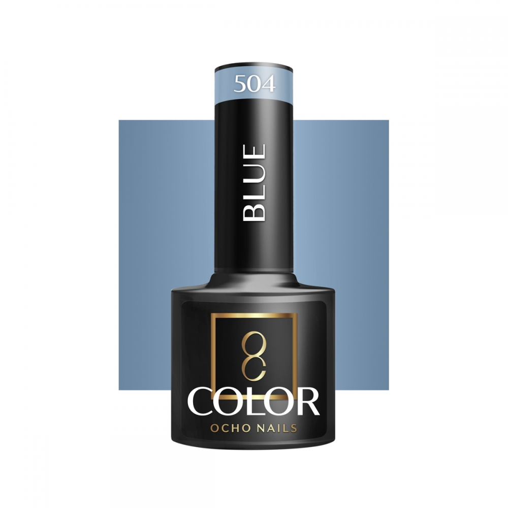 OCHO NAILS Lakier hybrydowy blue 504 -5 g (147413)