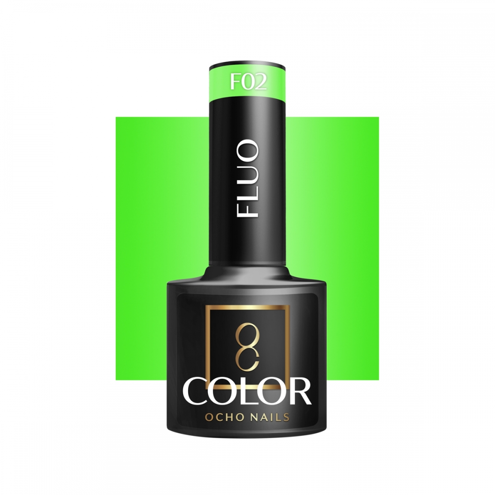OCHO NAILS Lakier hybrydowy fluo F02 -5 g (147472)