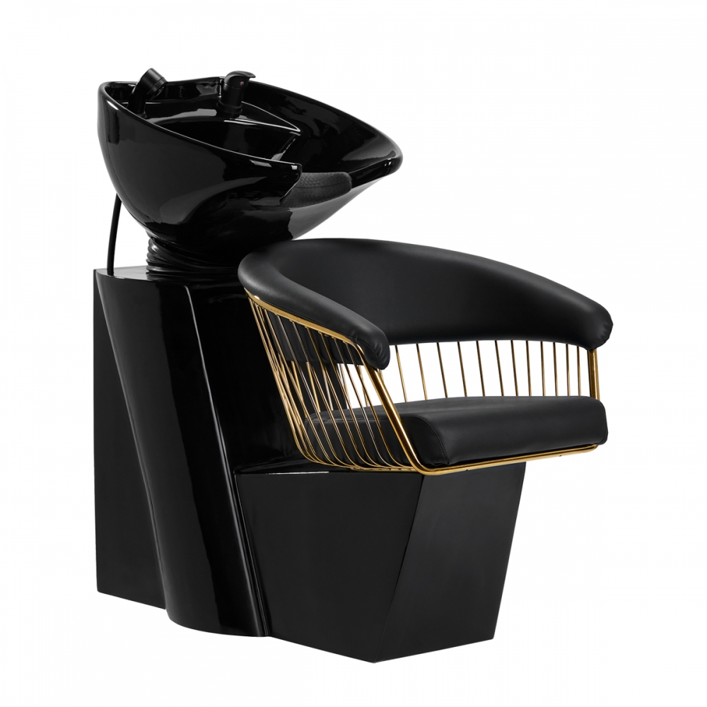 Gabbiano myjnia fryzjerska Lille - złoto czarna  (147323)