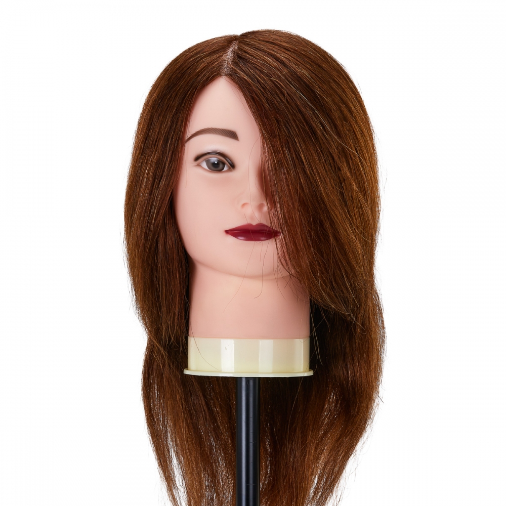 Główka treningowa fryzjerska Gabbiano WZ1 naturalne włosy, kolor 4H, długość 16"" (148399)