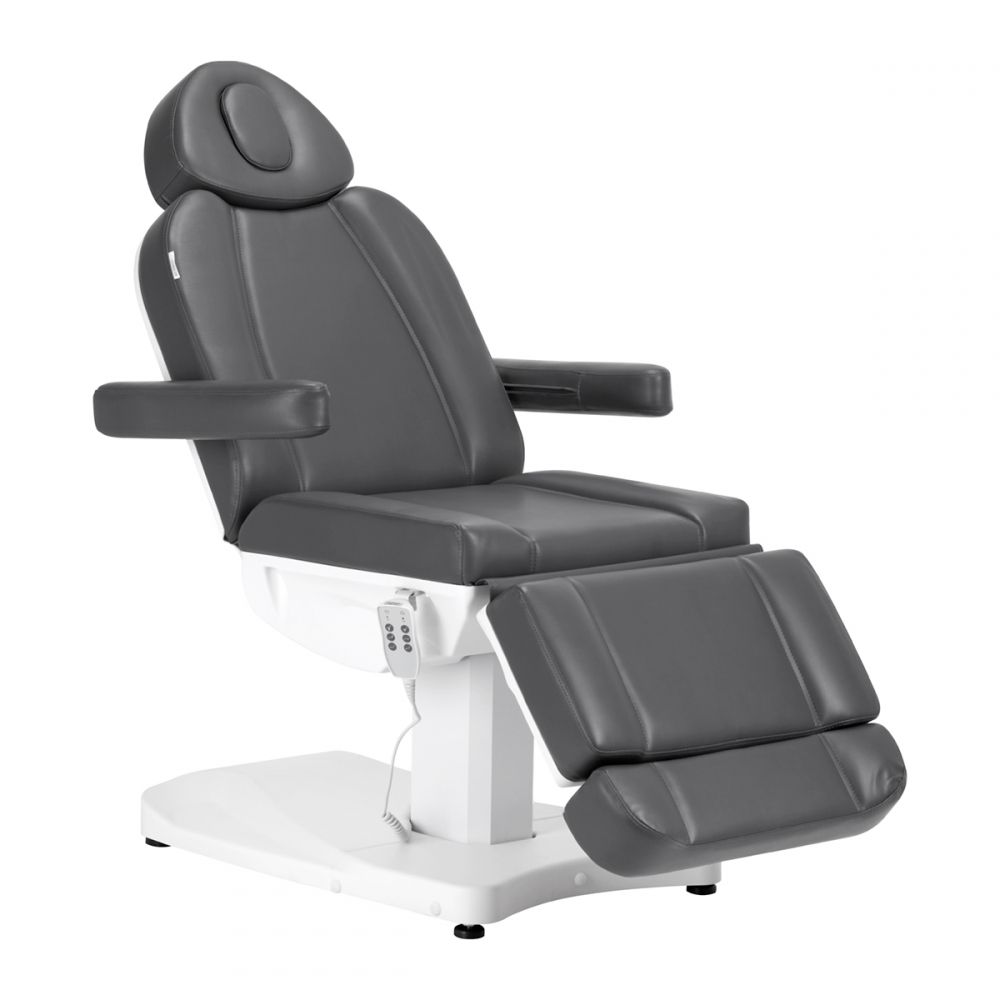 Fotel kosmetyczny elektr. Azzurro 803D 3 siln. szary (148392)