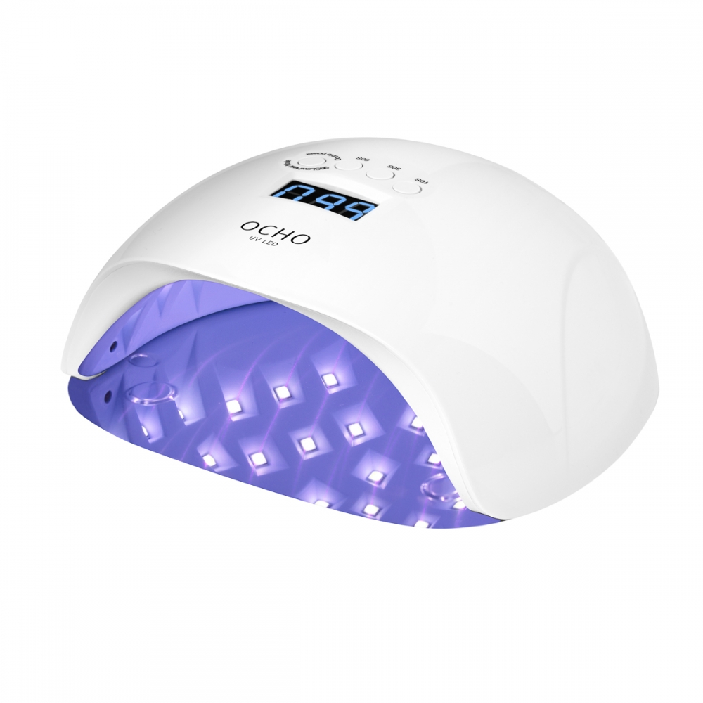 Lampa UV LED OCHO NAILS X13 65W biała z lustrzanym dnem (150706)