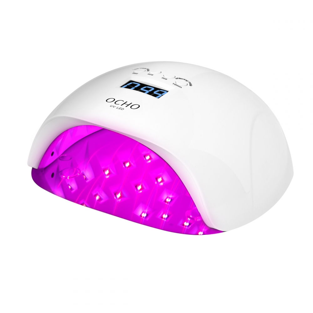 Lampa UV LED OCHO NAILS X13 65W plus biała z lustrzanym dnem (150707)