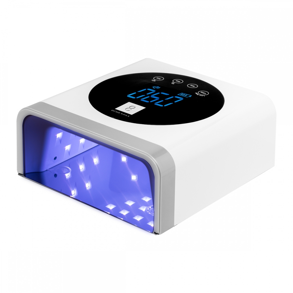Lampa UV LED OCHO NAILS X22 72W aku bezprzewodowa biała z lustrzanym dnem (150709)