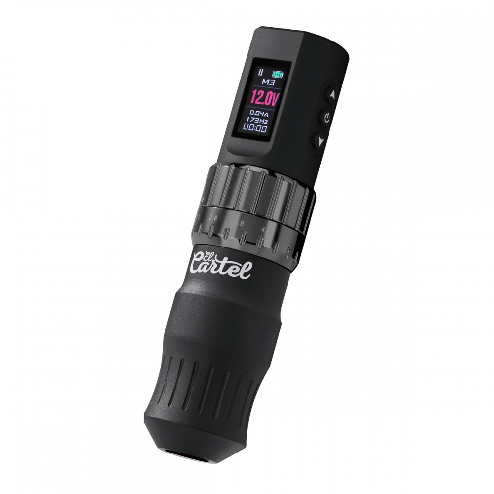 EL CARTEL VISPA Bezprzewodowa maszynka do tatuażu czarna (150974)