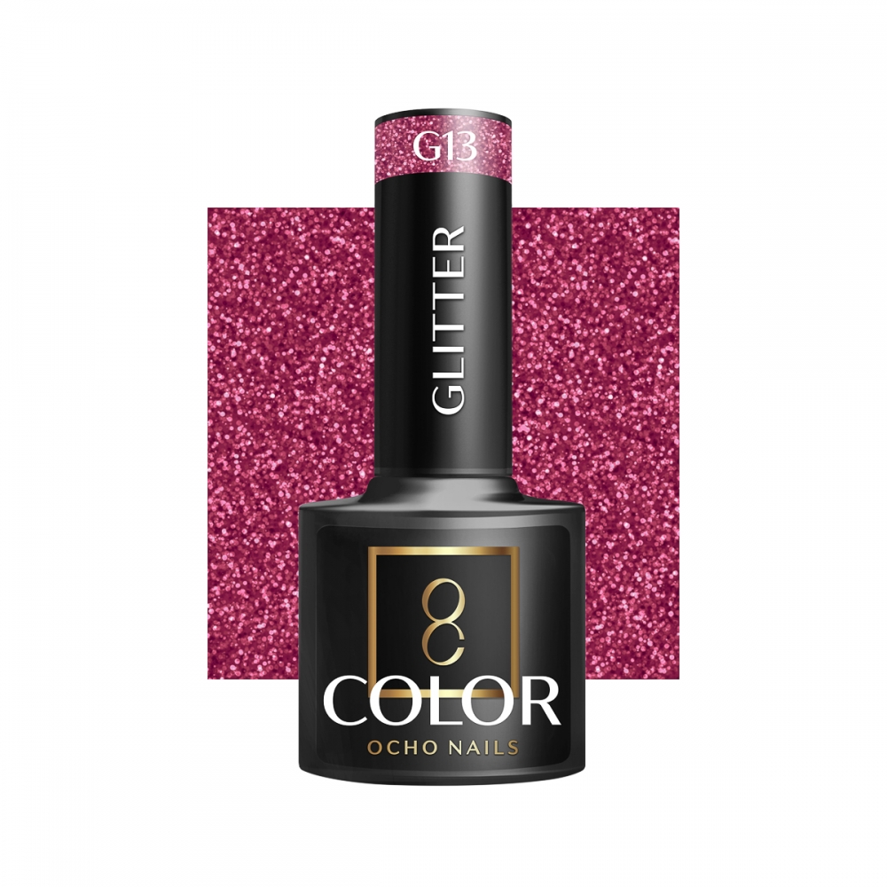 OCHO NAILS Lakier hybrydowy glitter G13 -5 g (150671)