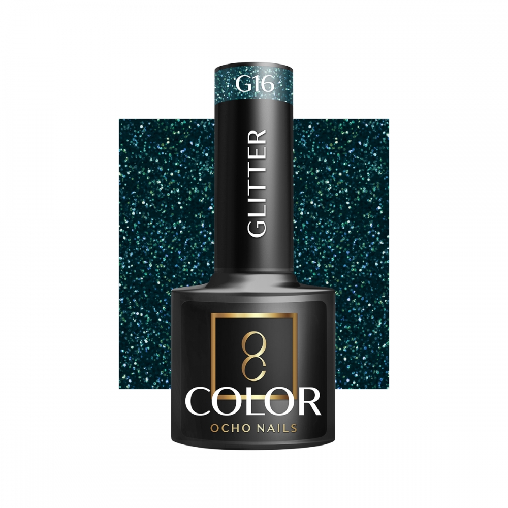 OCHO NAILS Lakier hybrydowy glitter G16 -5 g (150675)
