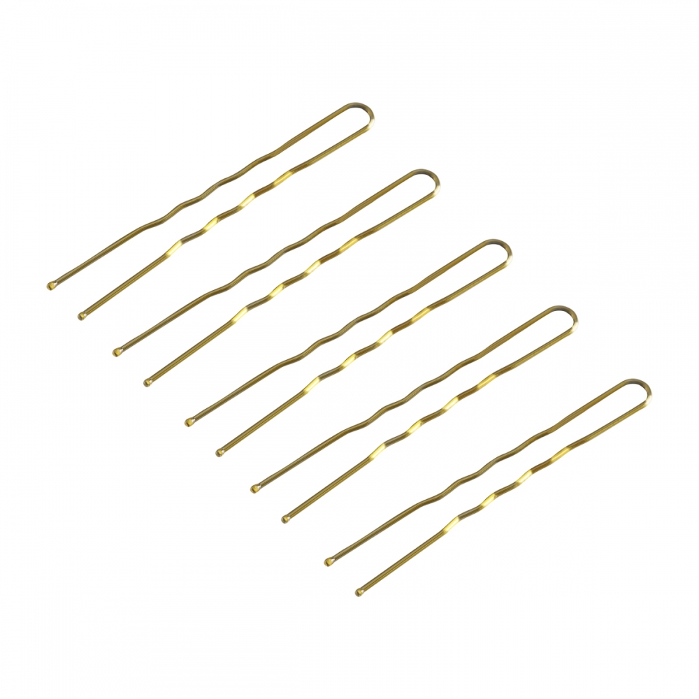 Kokówki fryzjerskie do włosów E-57 120 szt. 5,6 cm złote (150935)