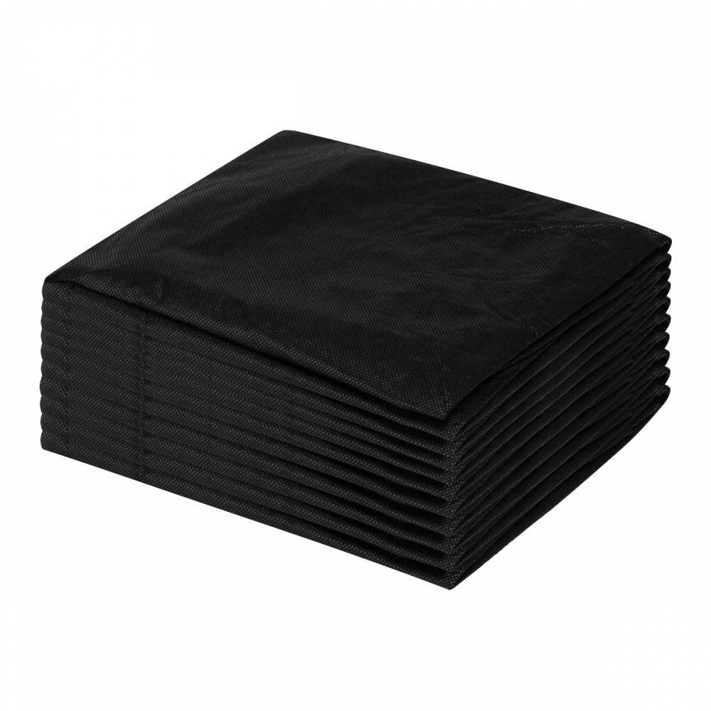 Jednorazowy pokrowiec na fotel z gumką 10 szt. Czarny (154347)