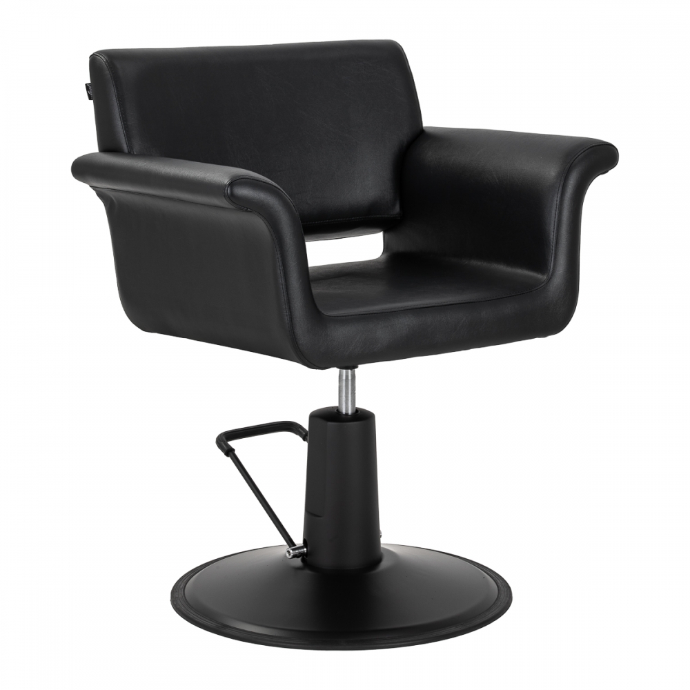 Gabbiano fotel fryzjerski Lucca Czarny czarna podstawa (154152)