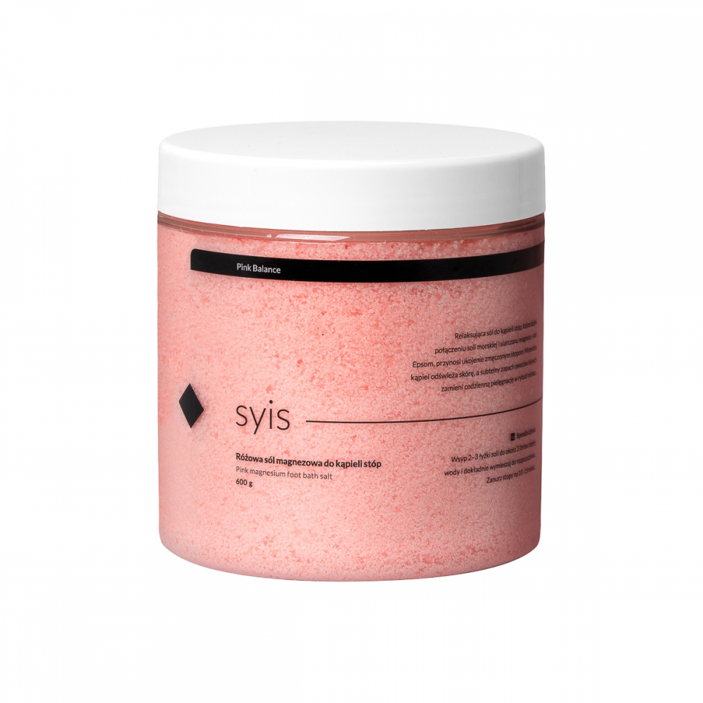 Syis Pink balance - Różowa Sól Magnezowa do Kąpieli Stóp 600 g (155425)