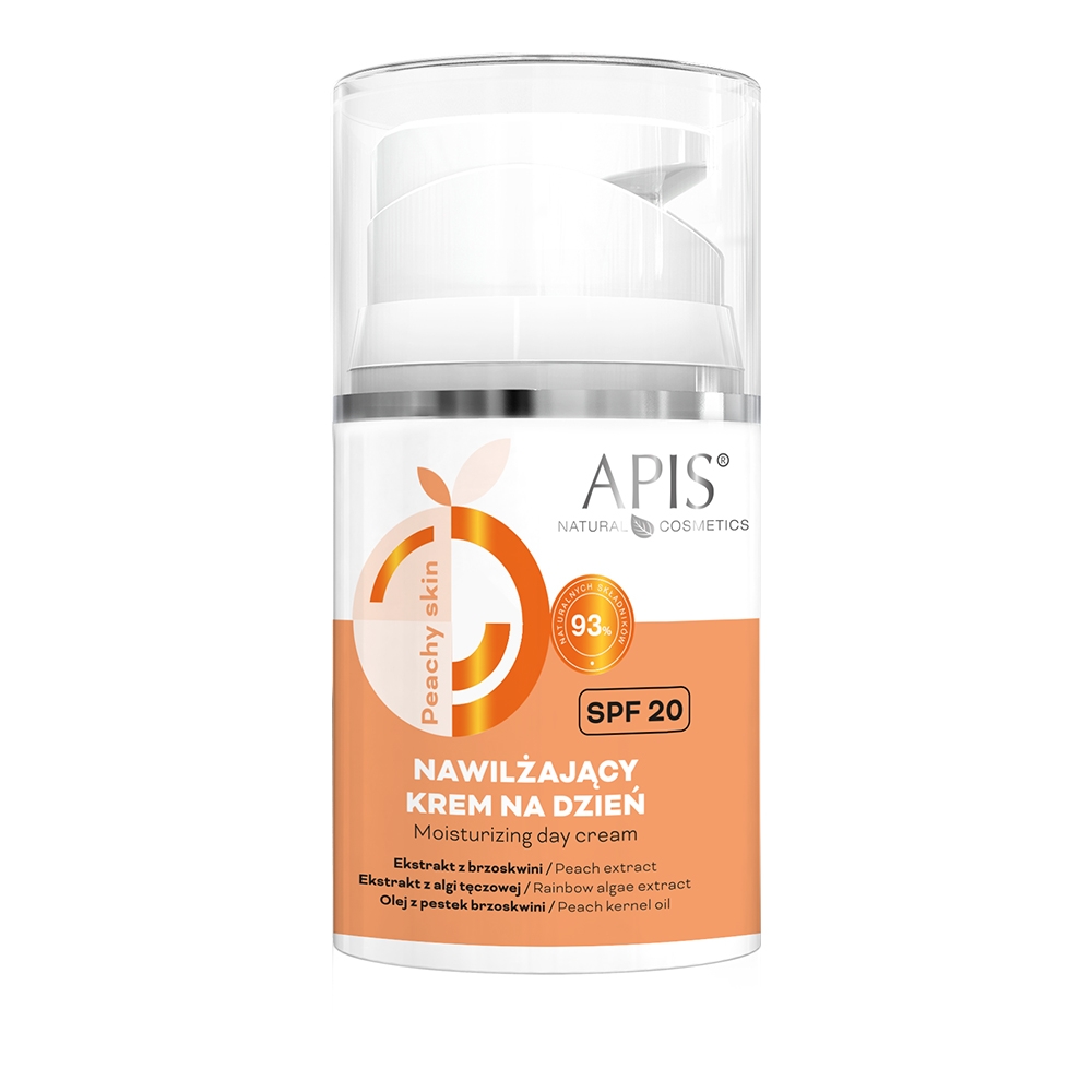 Apis PEACHY SKIN Nawilżający krem na dzień SPF 20 50 ml  (155687)