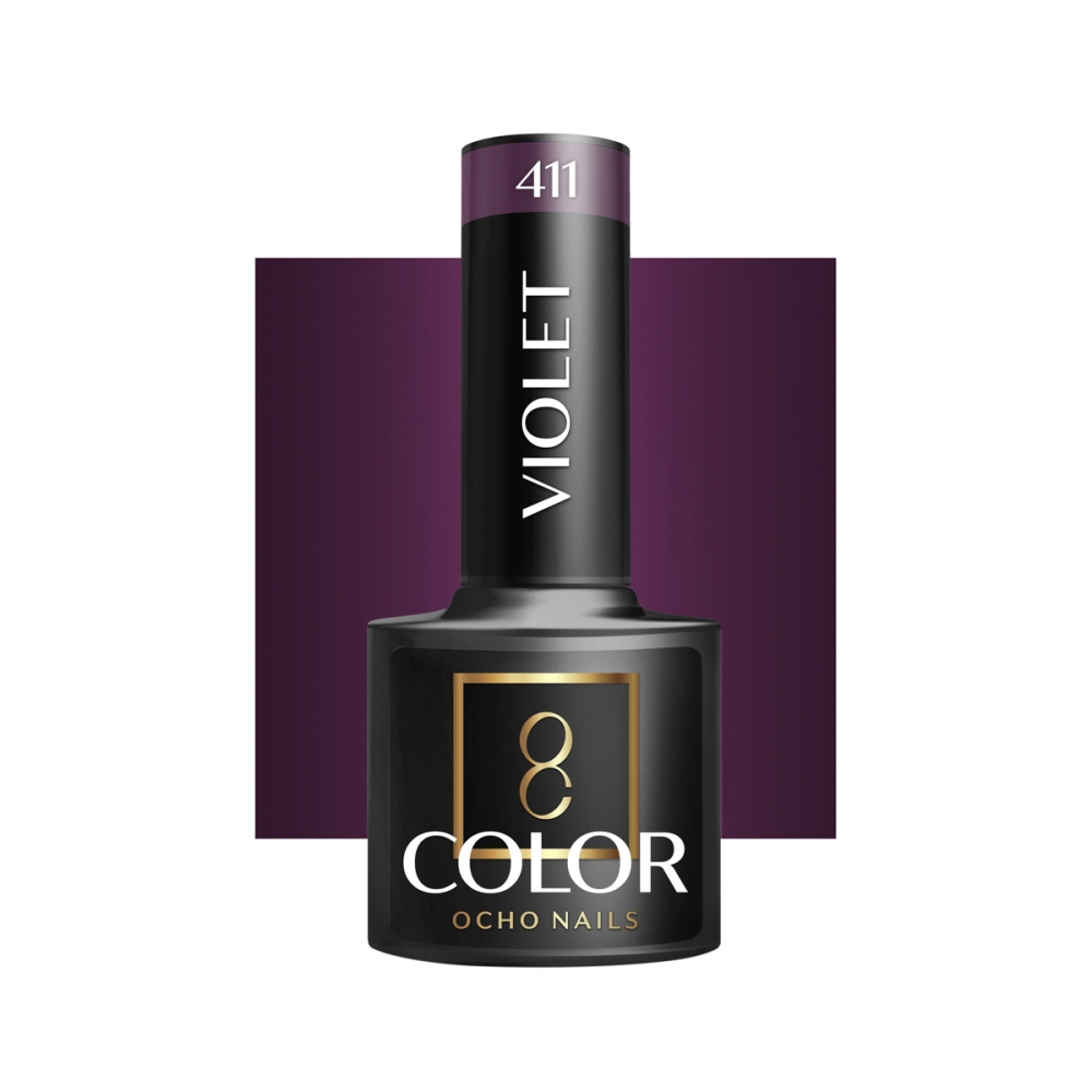 OCHO NAILS Lakier hybrydowy violet 411 -5 g (147409)