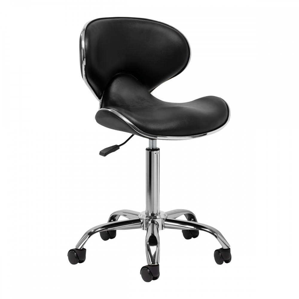 Gabbiano taboret kosmetyczny Q-4599 czarny V2 (155728)