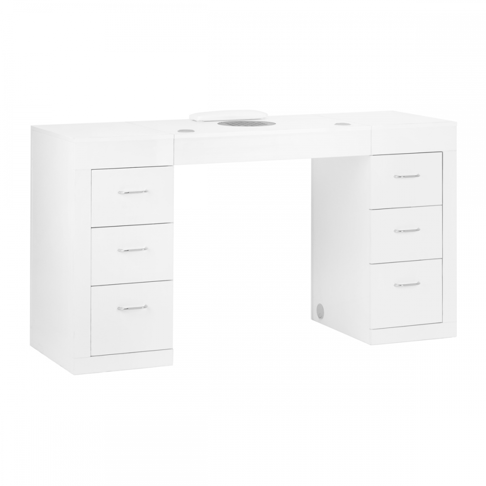 Biurko kosmetyczne 324 z pochłaniaczem kasetowym białe (150940)