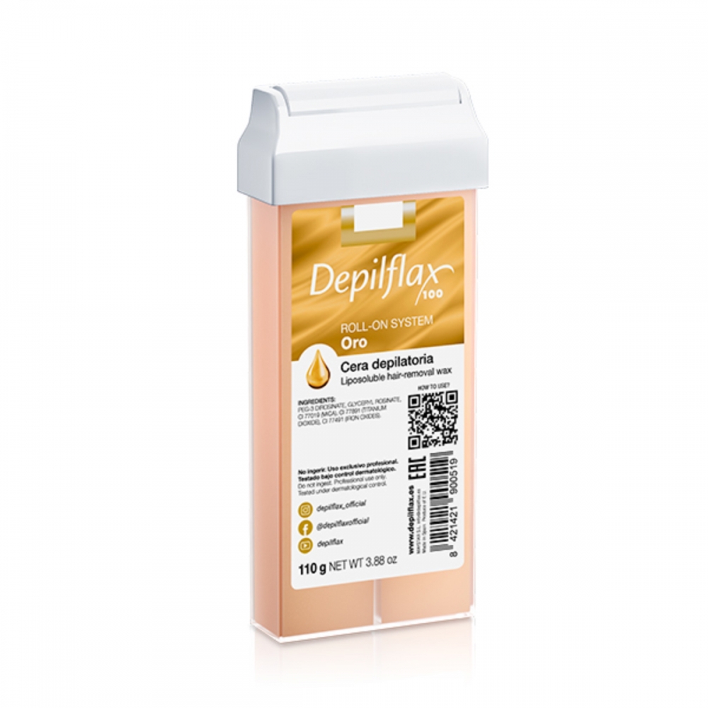 Depilflax 100 wosk do depilacji rolka złoty 110 g  (155503)