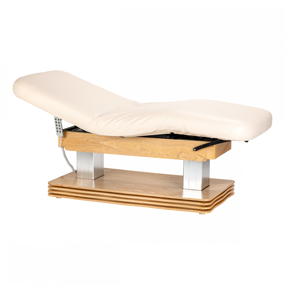 Leżanka SPA Sillon Comfort kremowa z jasnobrązową podstawą (154687)