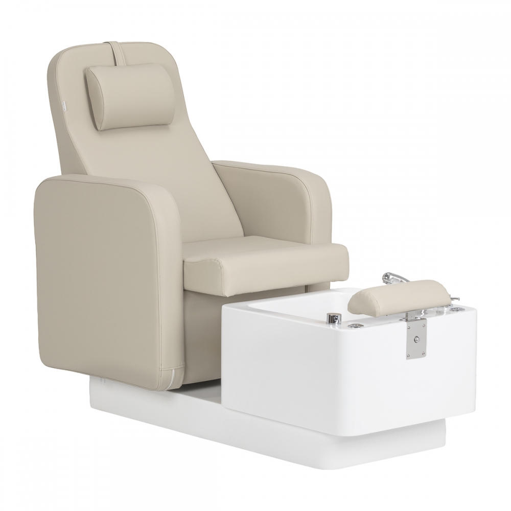 Fotel kosmetyczny SPA do pedicure Sillon Elysia kremowy  (155539)