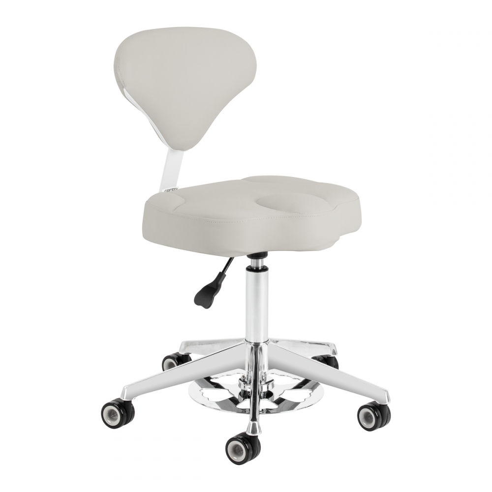 Taboret kosmetyczny Azzurro 156-F bump-up szary  (155915)