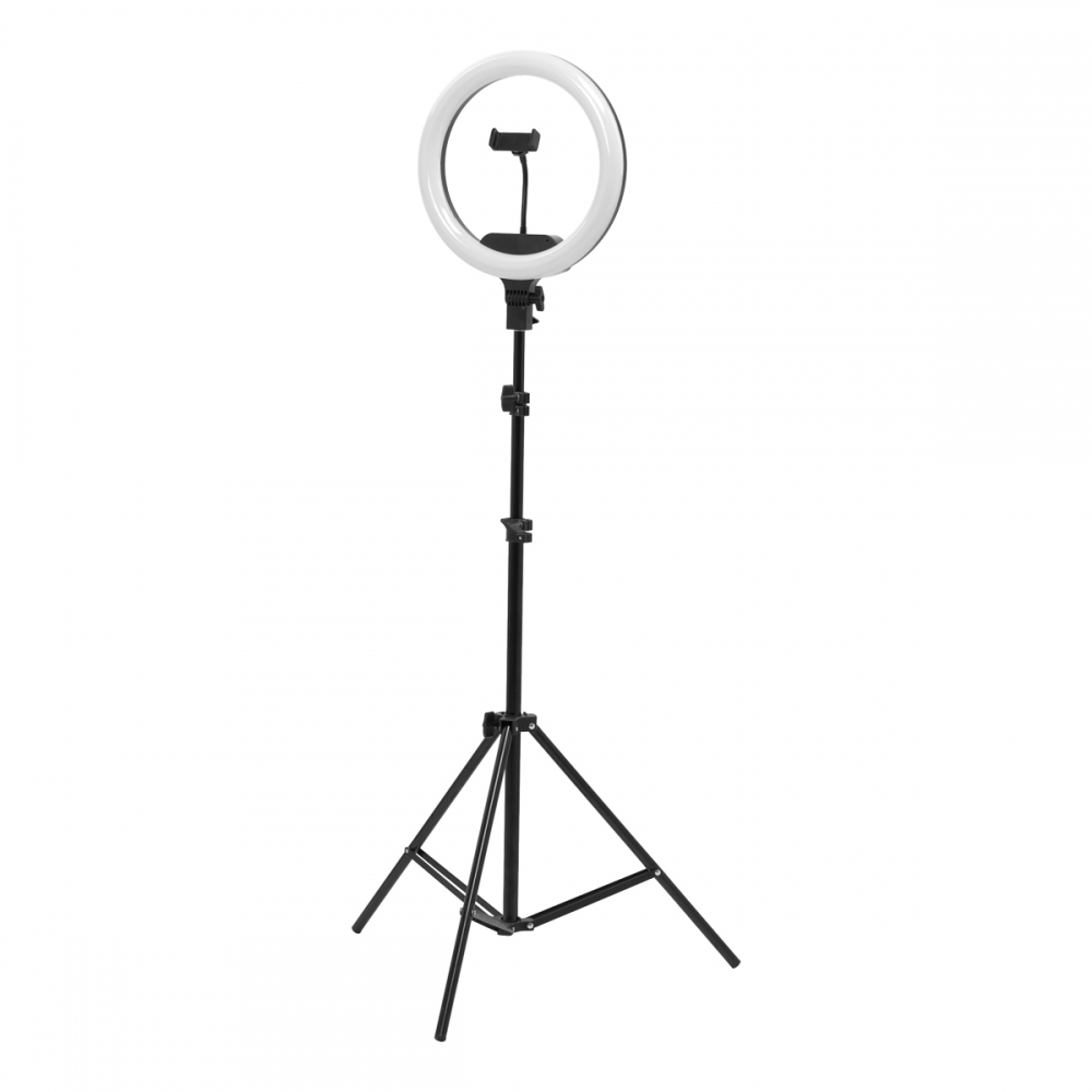 Lampa pierścieniowa Ring Light 13"" 36W LED ze statywem czarna  (131446)