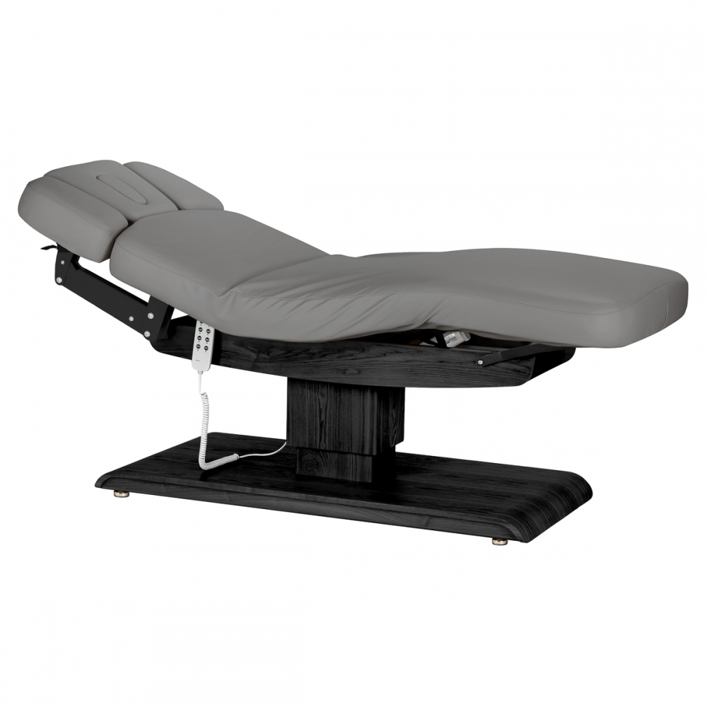 Leżanka SPA Sillon Relax szara z czarną podstawą (156148)