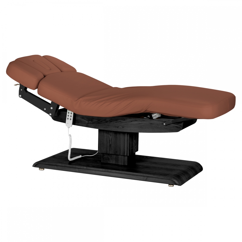 Leżanka SPA Sillon Relax brązowa z czarną podstawą (156149)