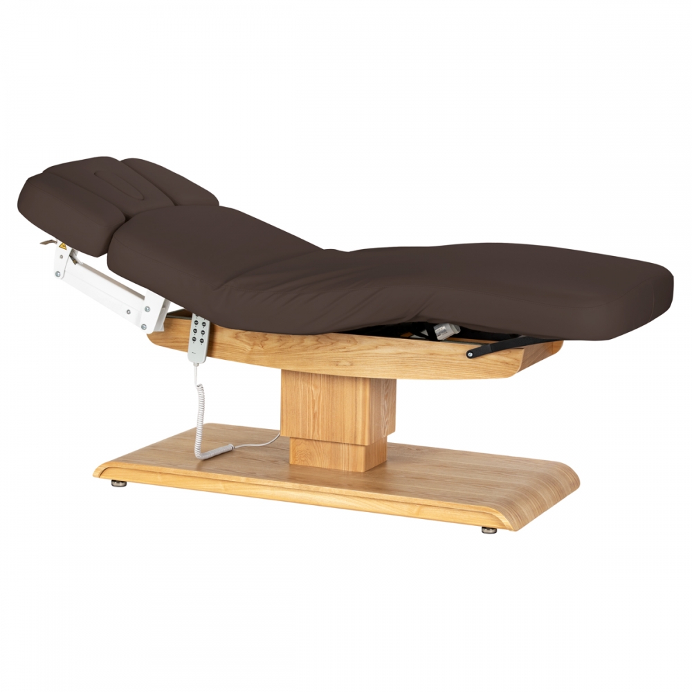 Leżanka SPA Sillon Relax brązowa ciemna z jasnobrązową podstawą (156152)