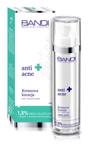 BANDI ANTI-ACNE TREATMENT CREAM KREMOWA KURACJA ANTYTRĄDZIKOWA 50ml