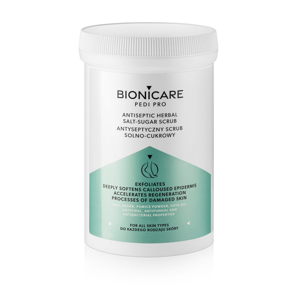 BIONICARE PEDI PRO ANTYSEPTYCZNY SCRUB SOLNO-CUKROWY DO STÓP 500G