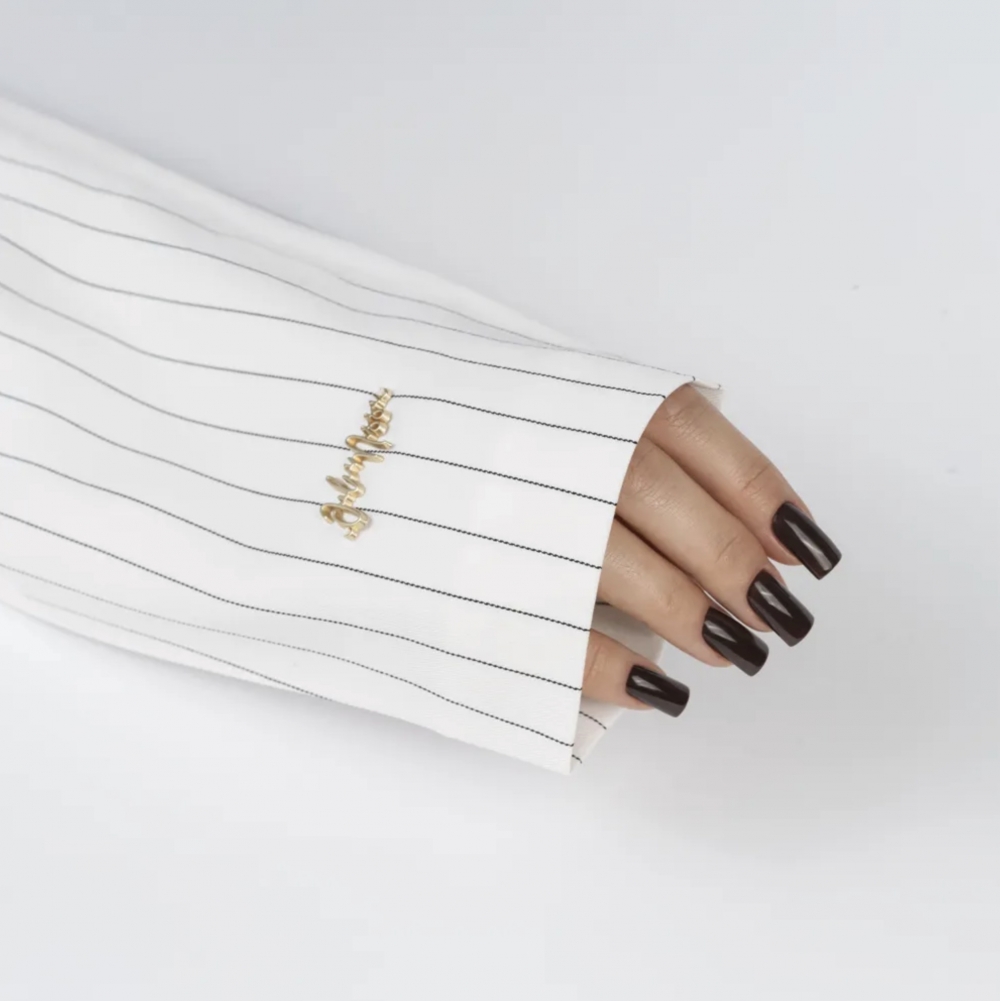 JULIA NESSA RĘKAW DO ZDJĘĆ MARYNARKA BIAŁE PASKI