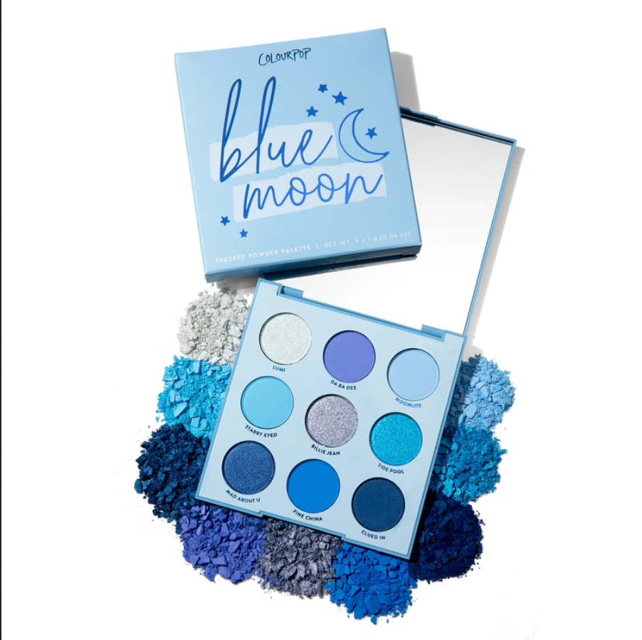 COLOURPOP BLUE MOON PALETA CIENI DO POWIEK