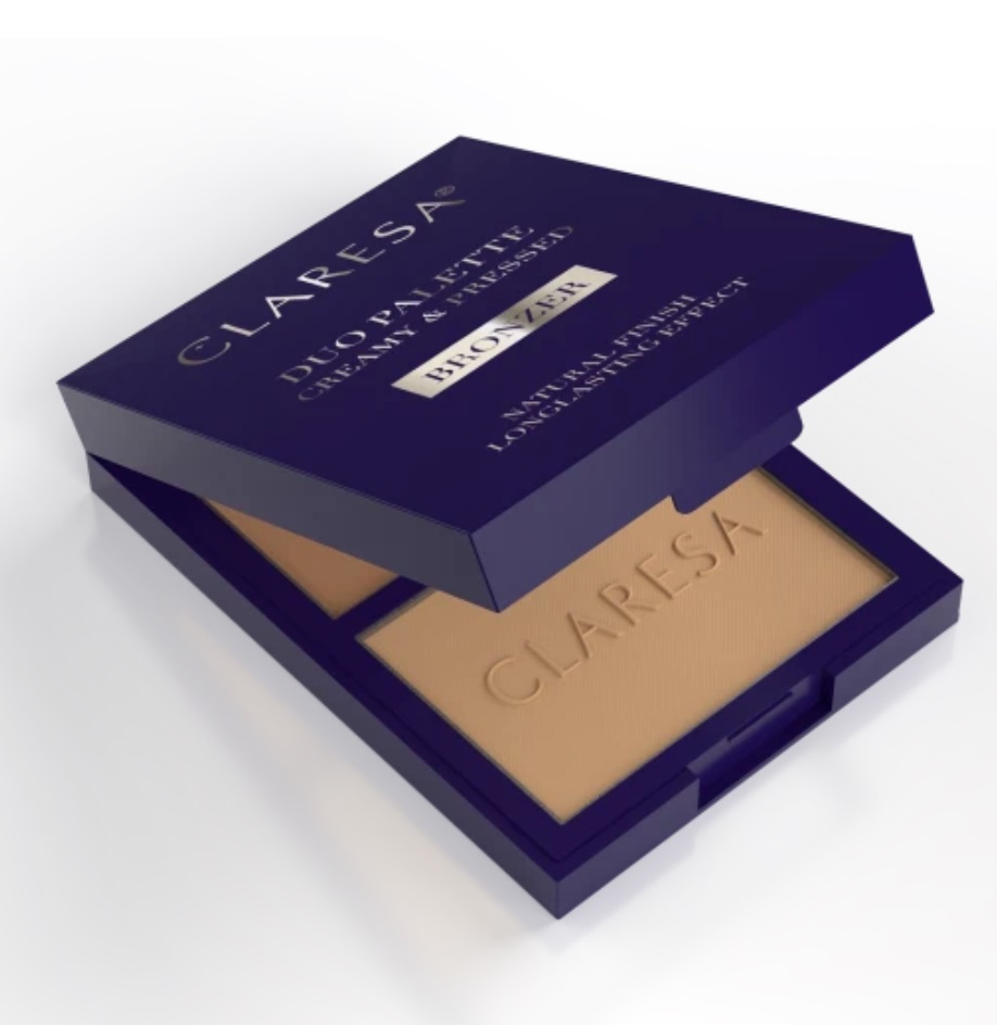 CLARESA DUO PALETTE CREAMY PRESSED BRONZER 01 MORE SCULPTED 8,5 g