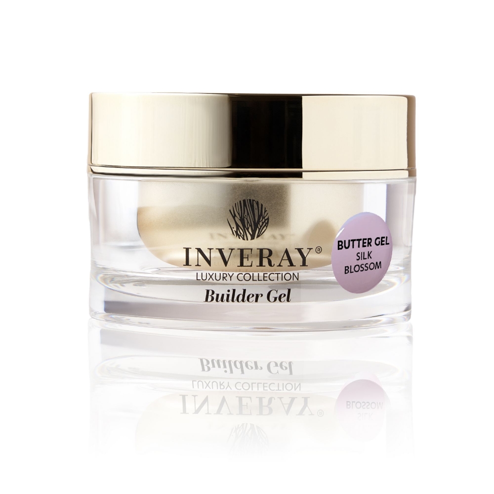 INVERAY ŻEL BUDUJĄCY BUTTER BUILDER GEL SILK BLOSSOM HEMA FREE 15 ML