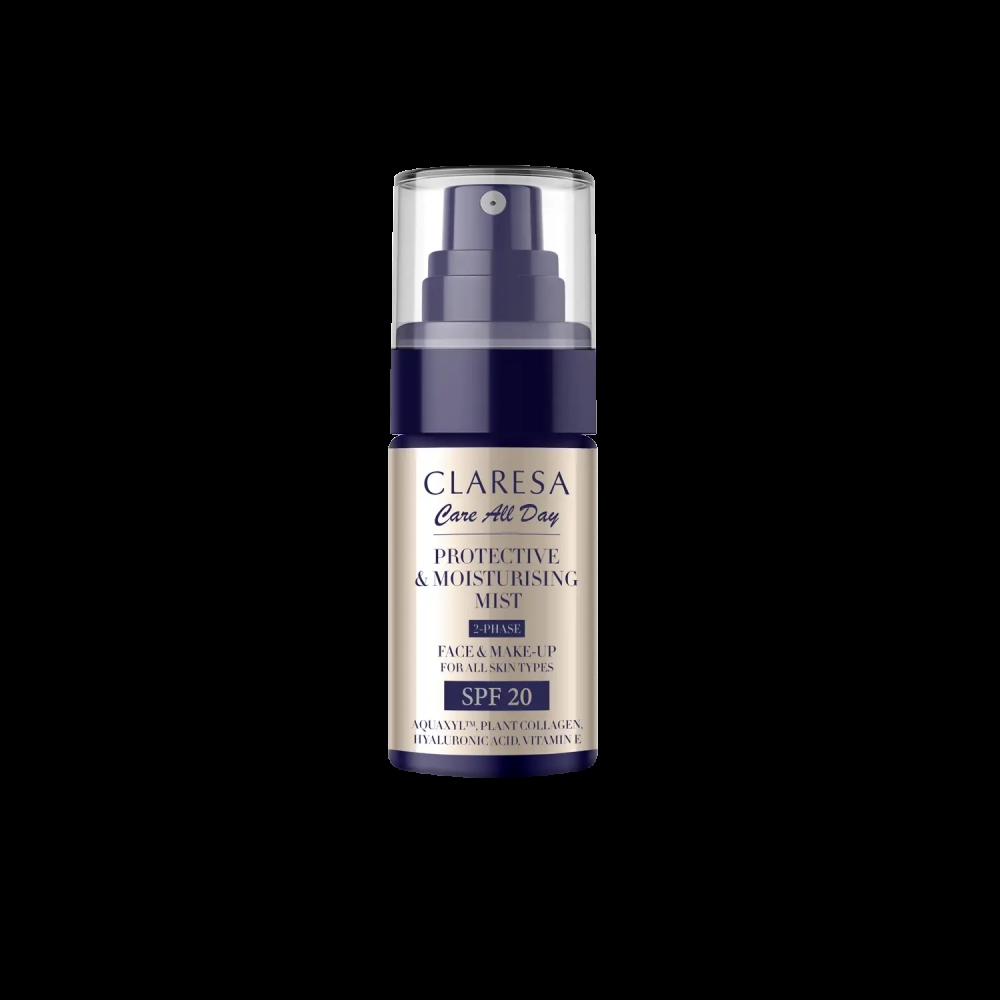 CLARESA CARE ALL DAY MGIEŁKA OCHRONNO-NAWILŻAJĄCA Z SPF 50ML