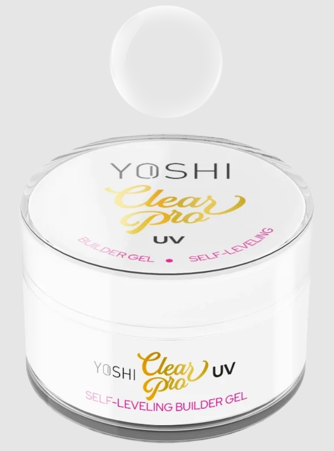 YOSHI PROFESSIONAL ŻEL CLEAR PRO GEL UV LED SELF LEVELING 15ML