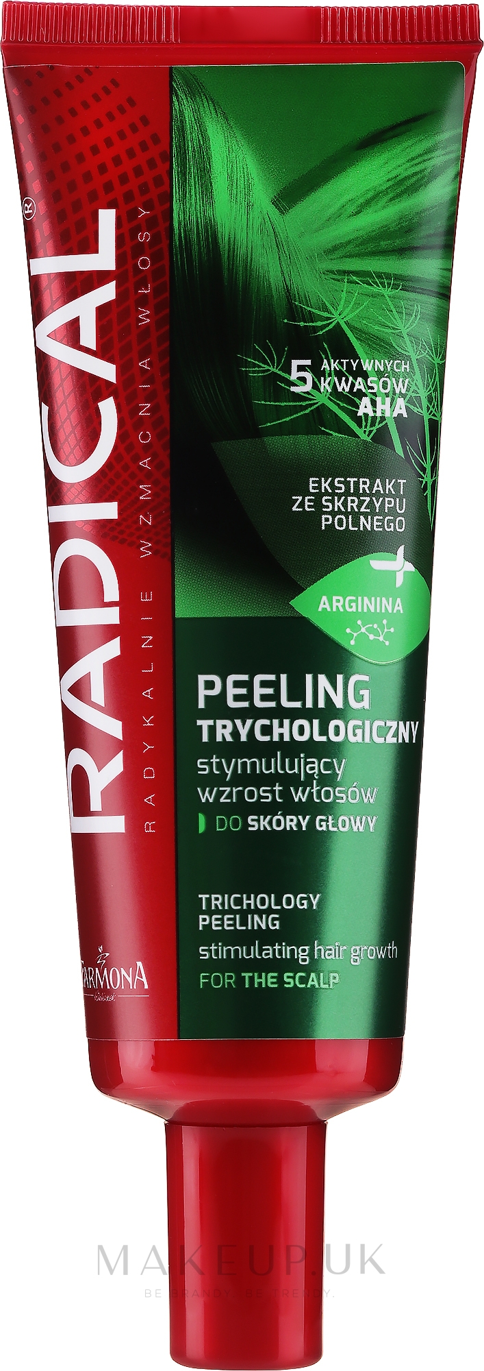 FARMONA RADICAL SKRZYP TRYCHOLOGICZNY PEELING DO SKORY GLOWY STYMULUJACY WZROST WLOSOW 75ml