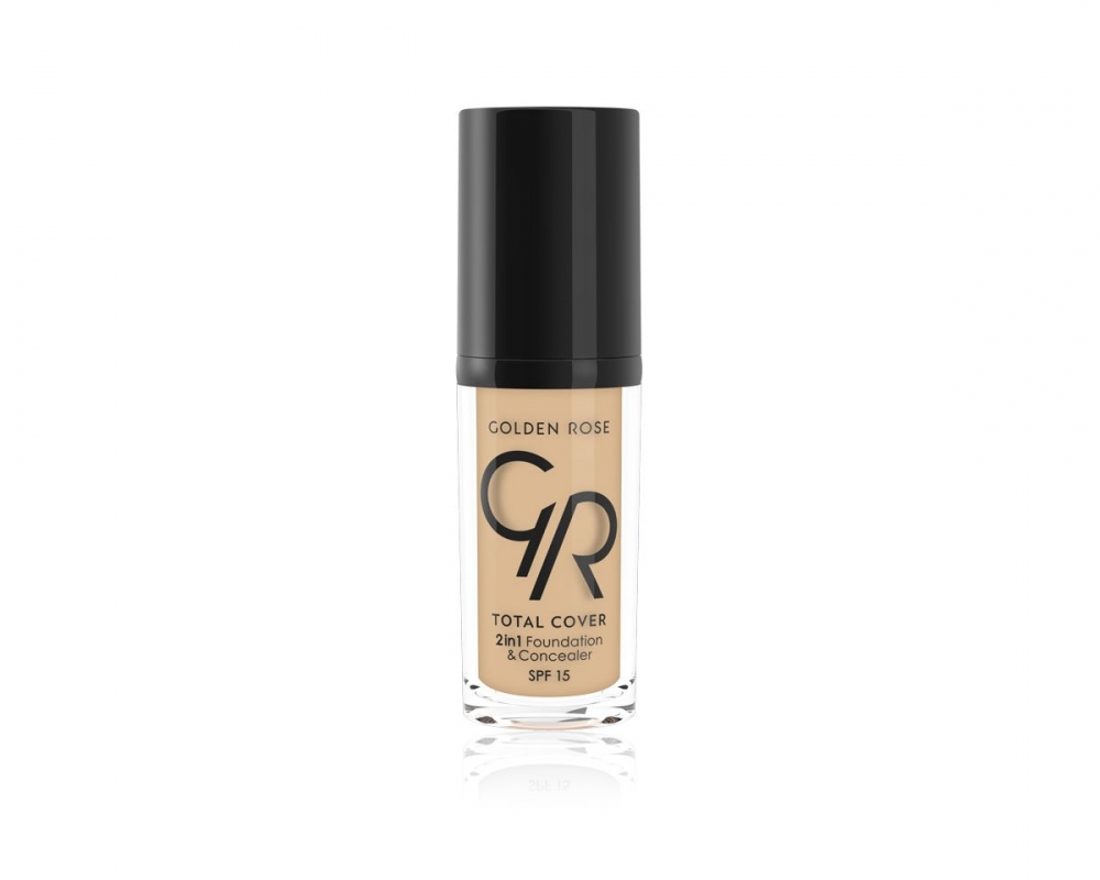 GOLDEN ROSE TOTAL COVER 2 IN 1 FOUNDATION & CONCEALER KRYJĄCY PODKŁAD I KOREKTOR 2 W 1 