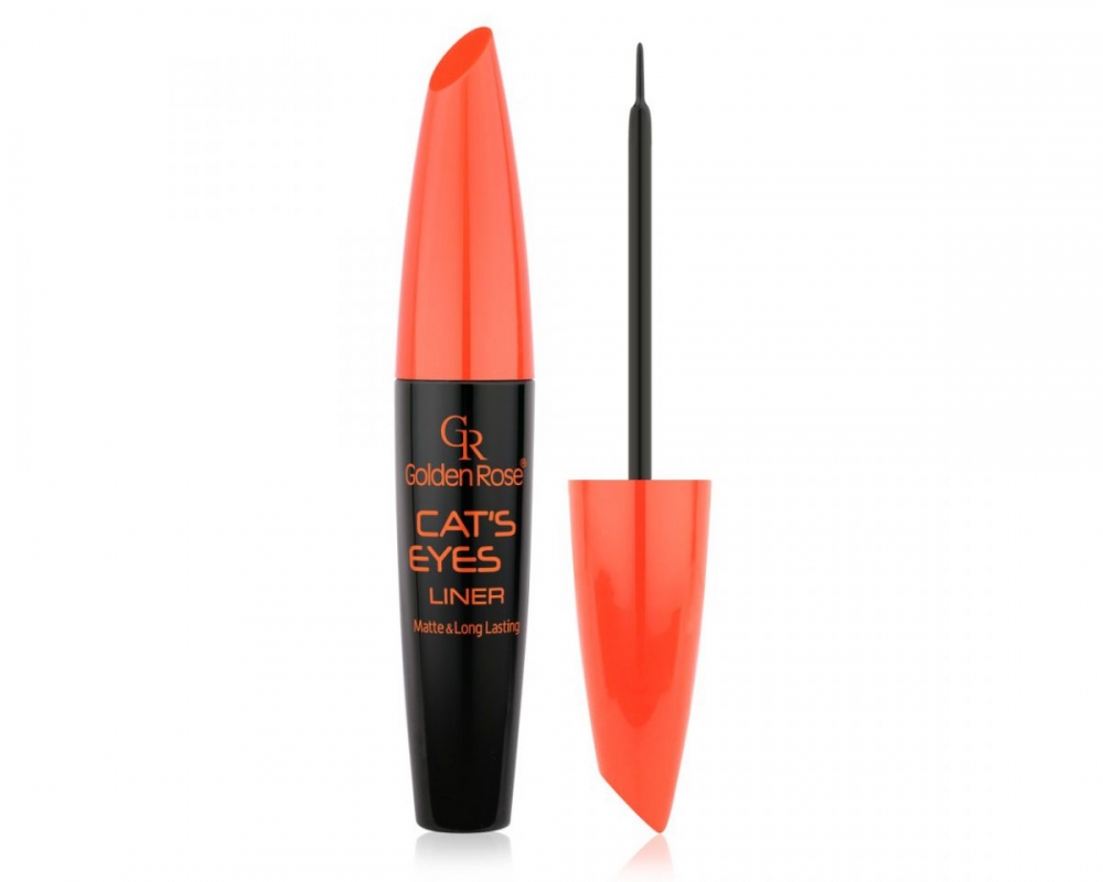 GOLDEN ROSE CAT'S EYE LINER TUSZ DO KRESEK Z CIENKIM PĘDZELKIEM