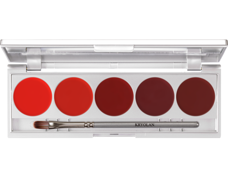 KRYOLAN LIP ROUGE SET 5 COLORS D PALETA 5 POMADEK DO UST