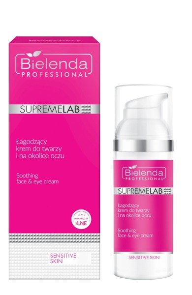 BIELENDA SUPREMELAB SENSITIVE SKIN ŁAGODZĄCY KREM DO TWARZY I NA OKOLICE OCZU 50ML