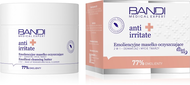 BANDI ANTI IRRITATE EMOLLIENT CLEANSING BUTTER EMOLIENCYJNE MASEŁKO OCZYSZCZAJĄCE 2W1