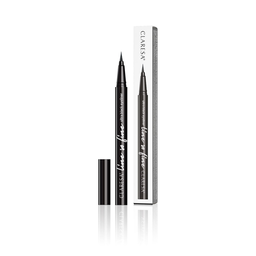 CLARESA EYELINER LINE SO FINE BLACK W PISAKU