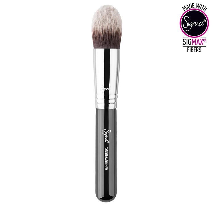 SIGMA BEAUTY TAPERED KABUKI BRUSH PĘDZEL DO PODKŁADU I KOREKTORA F86