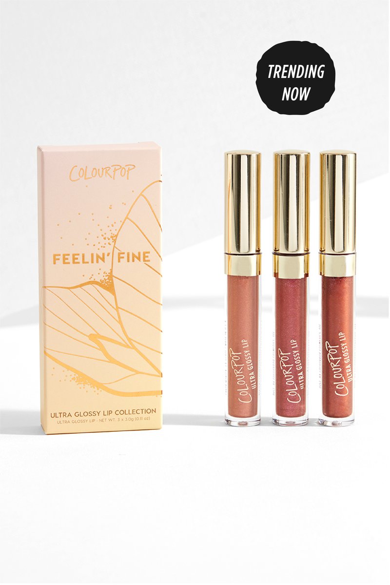 COLOURPOP FEELIN FINE LIP BUNDLE ZESTAW BŁYSZCZYKÓW DO UST