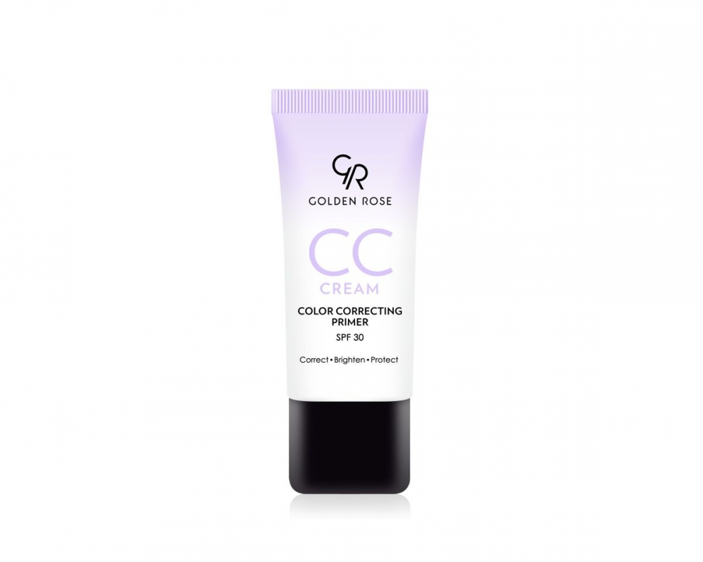 GOLDEN ROSE CREAM COLOR CORRECTING PRIMER VIOLET  KORYGUJĄCY KREM CC - FIOLETOWY