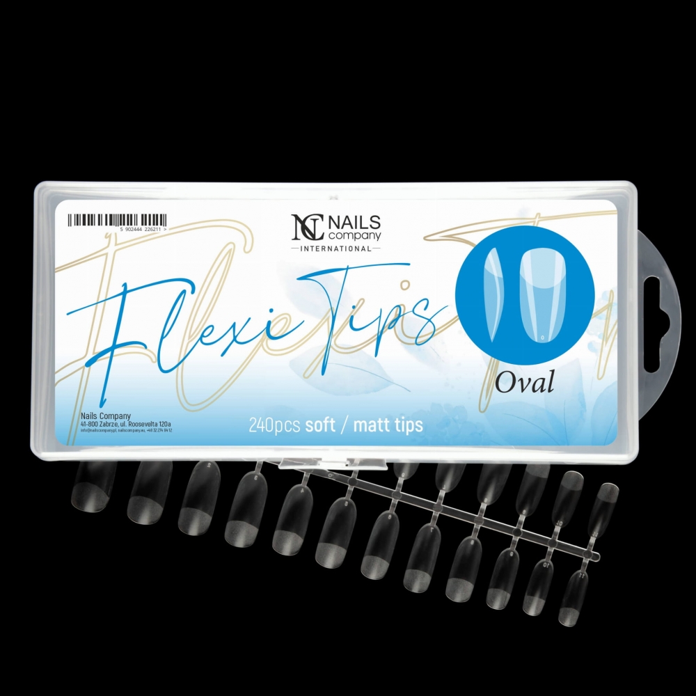 NC NAILS COMPANY FLEXI TIPS OVAL