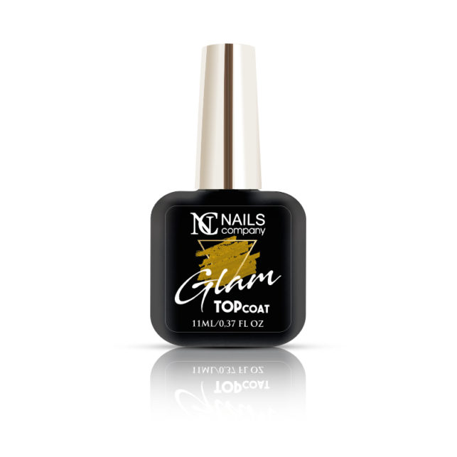 NC NAILS COMPANY GEL POLISH UV LED GLAM TOP COAT TOP Z DROBINKAMI 6ml