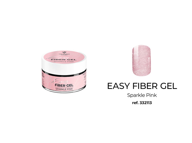 VICTORIA VYNN ŻEL BUDUJĄCY Z MIKROWŁÓKNEM I DROBINKAMI EASY FIBER GEL SPARKLE PINK