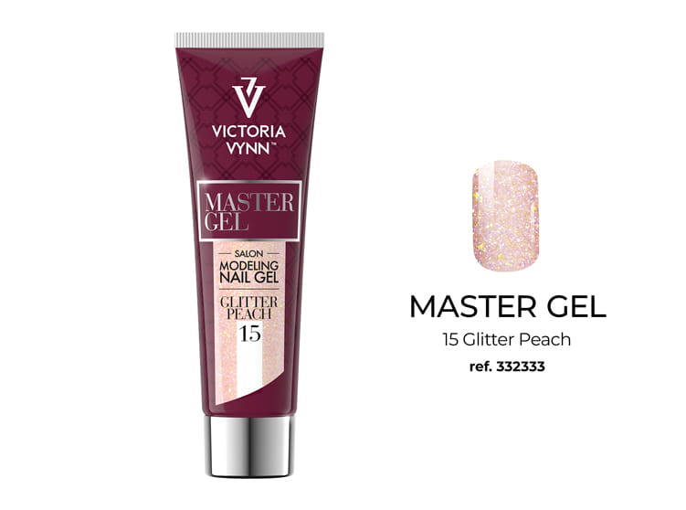 VICTORIA VYNN MASTER GEL UV LED 60G, 15 Glitter Peach